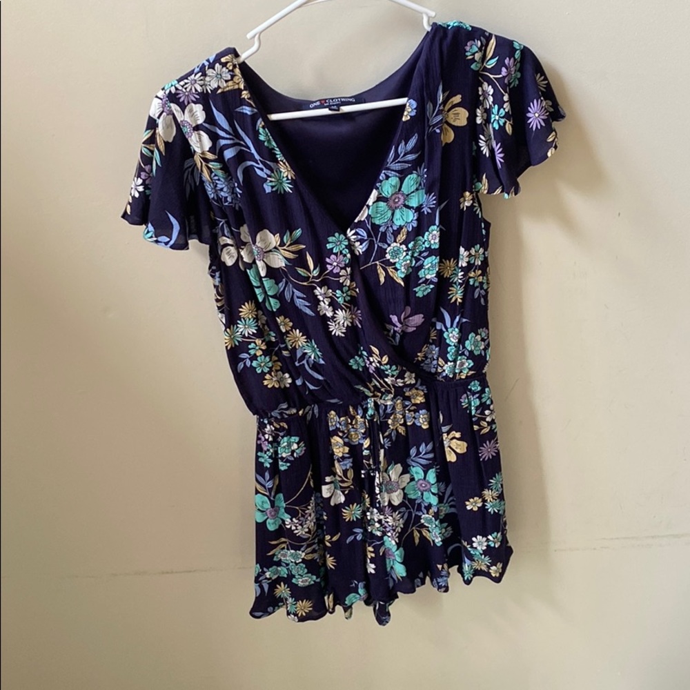Floral print romper